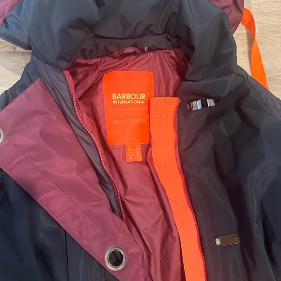 Barbour - + Roksanda Lyuba Hooded Grosgrain-trimmed Quilted Shell Parka - Black - Picture 5 of 7